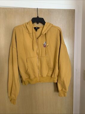 Volcom Mustard Zip-Up Hoodie Sweater - Men's
